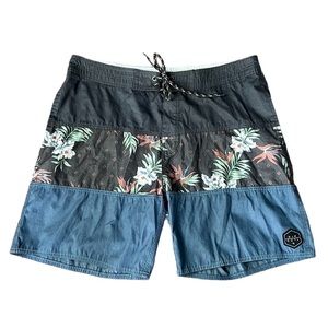 Rip Curl Men’s Boardshorts Color Block Floral. Sz36. EUC.